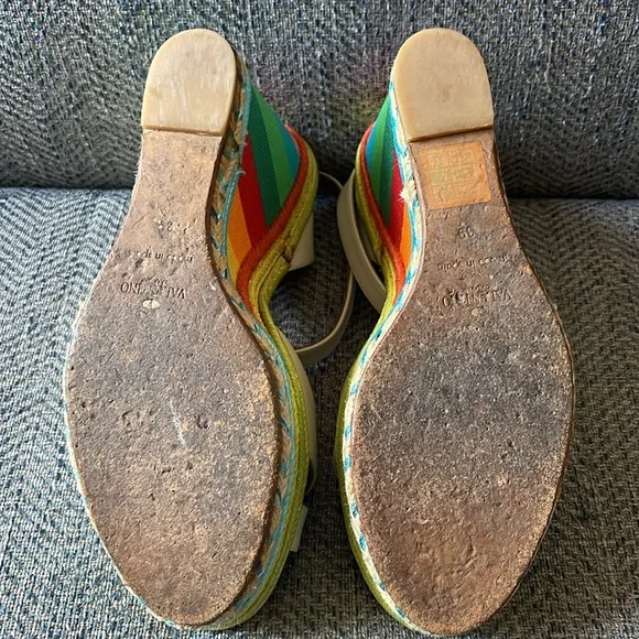 Valentino rainbow espadrille wedges Size: 39 - Picture 14 of 16